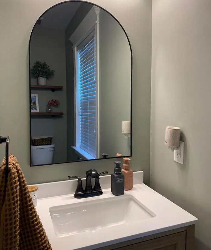 Reflect Your Personal Style With The <a Style="Display:inline;" Href="Https://Www.amazon.com/Beautypeak-Mounted-Bathroom-Bedroom-Entryway/Dp/B08yxdt3cp?ie=utf8&th=1&linkcode=ll1&tag=bprabbit-20&linkid=d3ae6ede850ff4f1c9a62924b642f280&language=en_us&ref_=as_li_ss_tl" Target="_blank"><span Style="Font: Inherit; Color: #d74b1f;"> Modern Arched Mirror </Span>, A Sleek And Sophisticated Addition To Any Bathroom