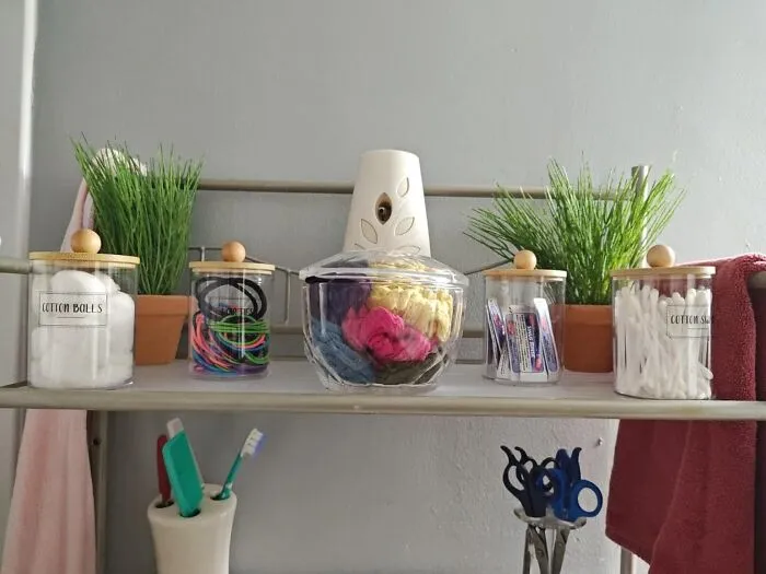 Elevate Your Bathroom Storage With The <a Style="Display:inline;" Href="Https://Www.amazon.com/Pack-Qtip-Holder-Dispenser-Bamboo/Dp/B09klplcrf?ie=utf8&th=1&linkcode=ll1&tag=bprabbit-20&linkid=ff197d33eda7e2c90f5201dfc656ccb3&language=en_us&ref_=as_li_ss_tl" Target="_blank"><span Style="Font: Inherit; Color: #d74b1f;"> Apothecary Jars With Bamboo Lids </Span>, Adding A Touch Of Natural Charm To Your Countertops