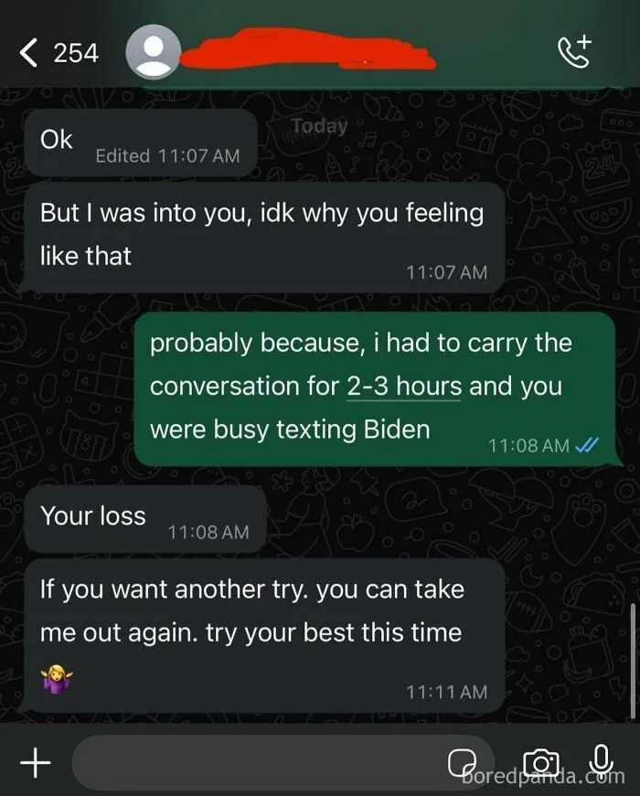 The Whole 3 Hours We Were At The Restaurant, She Was Kinda Laying On Her Seat, Constantly Texting