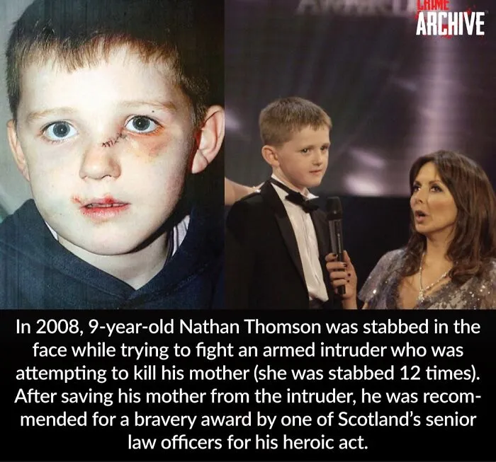 At Just Nine-Years-Old, Nathan Thomson Saved His Mother From A Crazed Attacker Who Broke Into The Family Home Intent On K**ling Her
