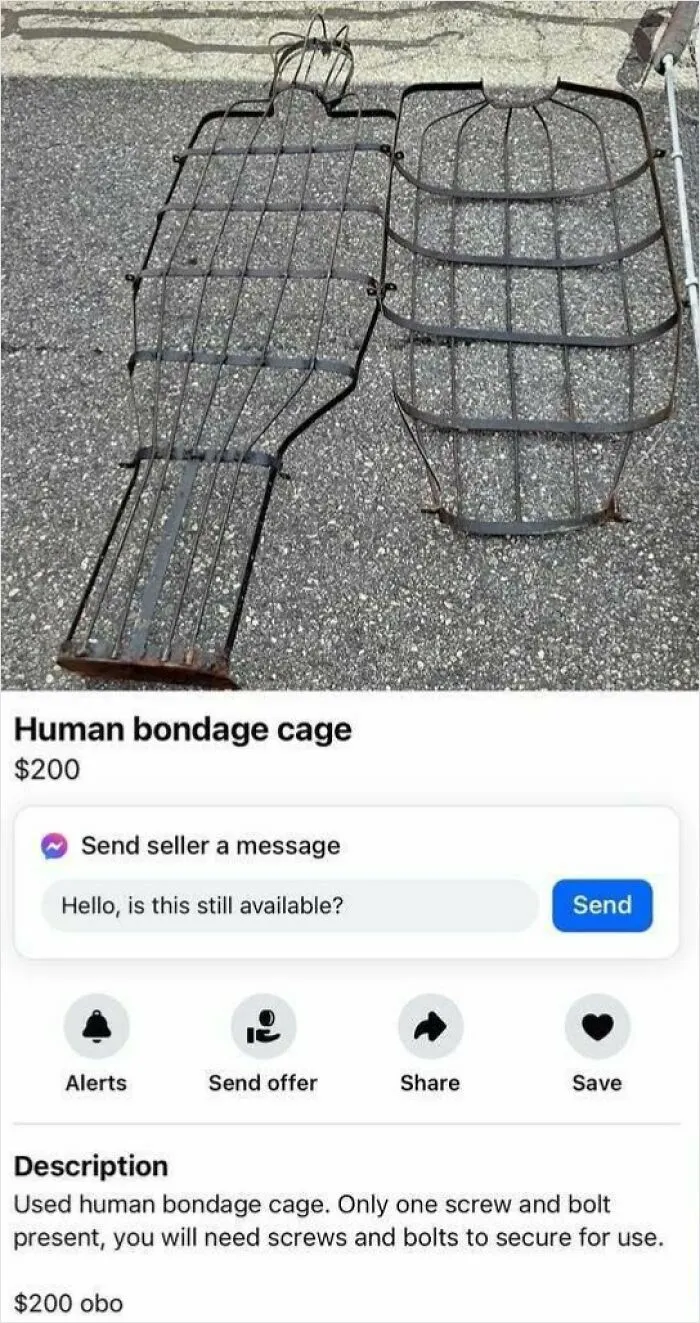 Jaula en forma humana para bondage