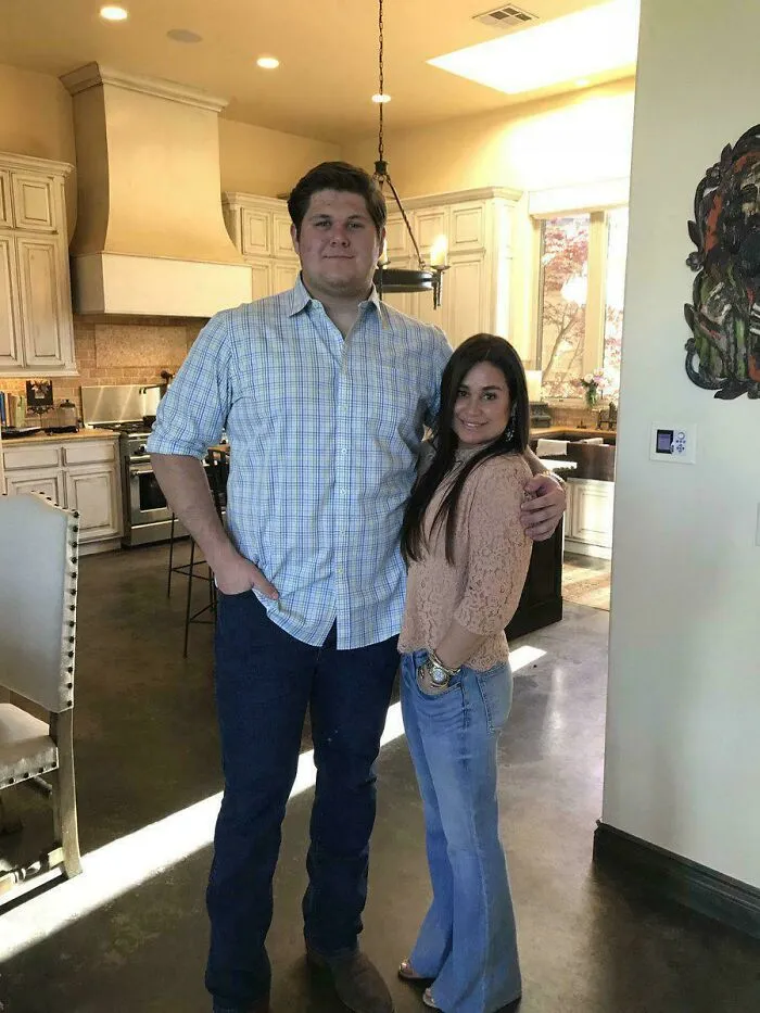 Of An NFL Center Next To His Mom