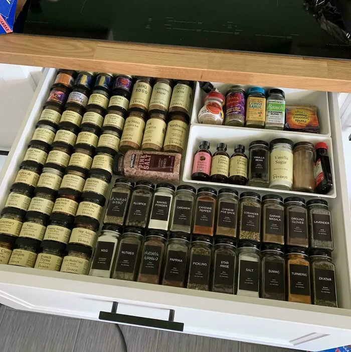 Organized My Spice Drawer, Consolidation Feels So Good!