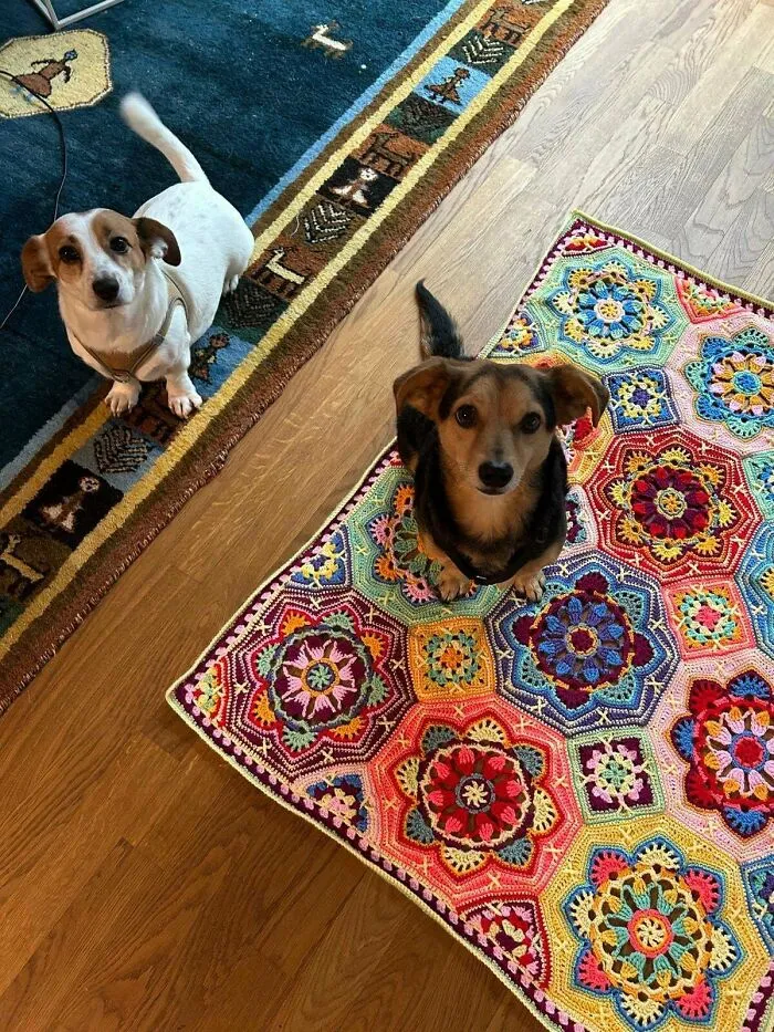 My Persian Tiles Blanket Is Done!
