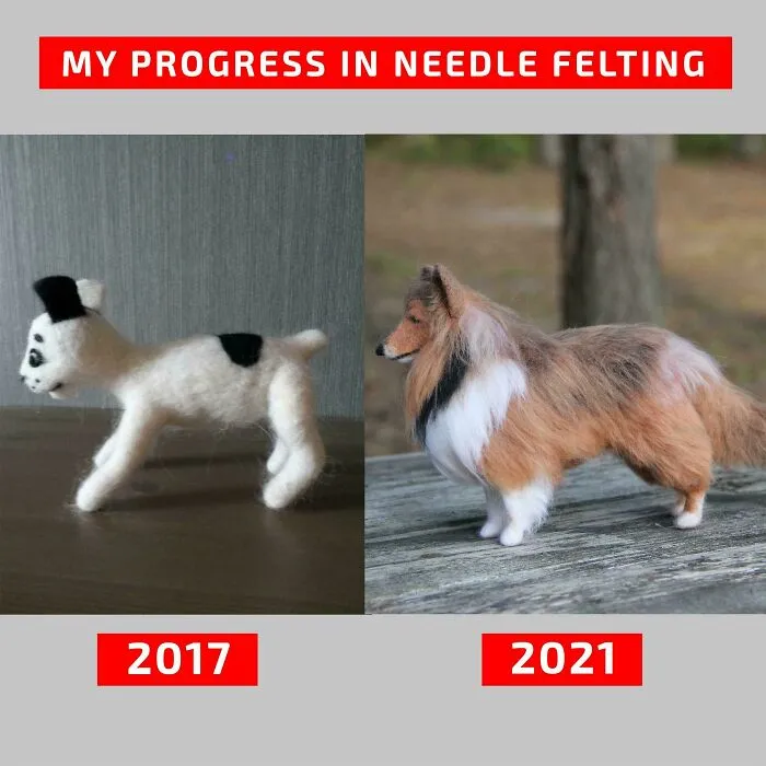My Progress In Needle Felting