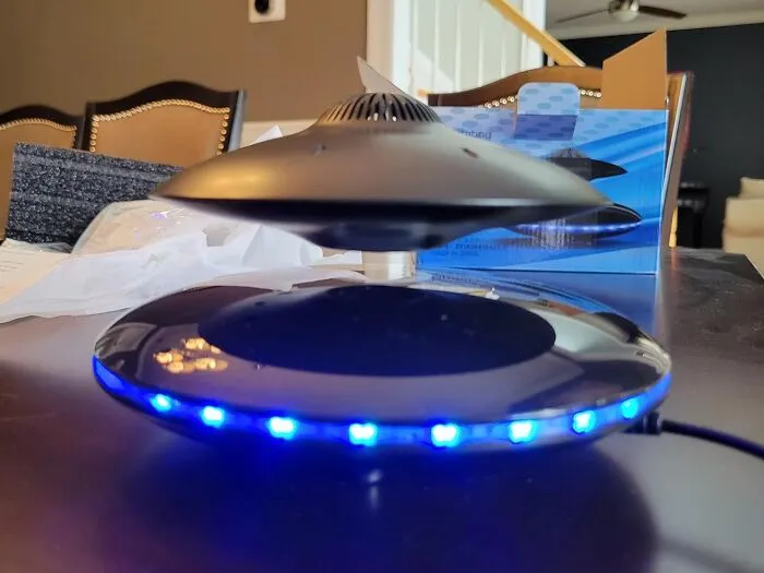 This <a Style="Display:inline;" Href="Https://Www.amazon.com/Magnetic-Levitating-Rotation-Floating-Bluetooth/Dp/B091lwx7z8?ie=utf8&linkcode=ll1&tag=bppanda-20&linkid=9b58403470da0638b3e52121ee2407ce&language=en_us&ref_=as_li_ss_tl" Target="_blank"><span Style="Font: Inherit; Color: #d74b1f;"> Levitating UFO Bluetooth Speaker </Span> Is Here To Make Your Playlist Float - Literally - And Your Friends Wonder If Aliens Really Do Have Better Taste In Music