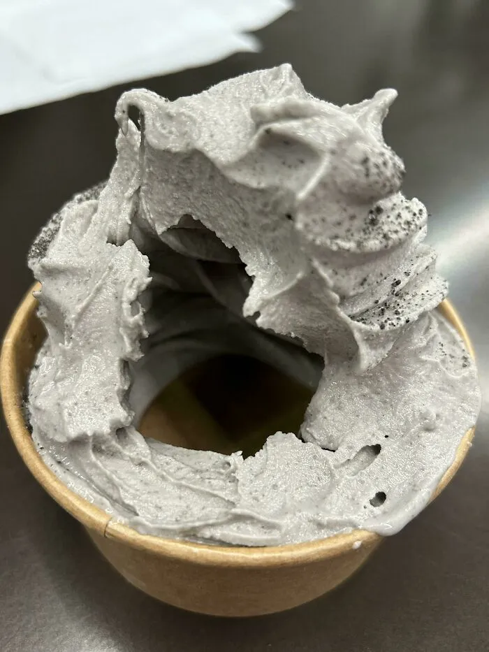 Ordered Soft Serve And It Was Hollow