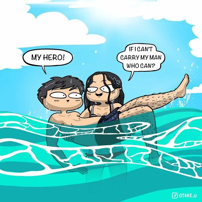 22 Comics That Prove Love Is Equal Parts Sweet And Totally Ridiculous By This Artist