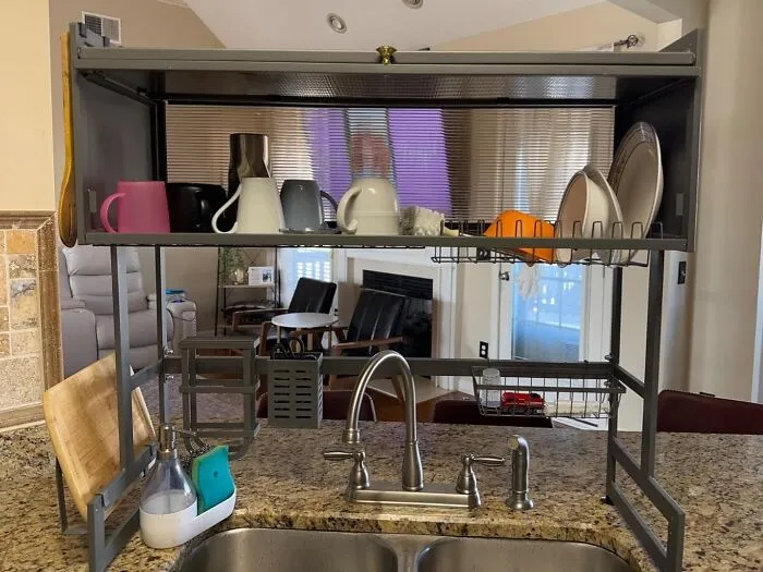 This <a Style="Display:inline;" Href="Https://Www.amazon.com/Hdrriozu-Drainer-Rack-Organized-Space-Saving/Dp/B0cvw3fxw3?ie=utf8&th=1&linkcode=ll1&tag=bpbat-20&linkid=3775773ef3e8206cc0d95149f06fb12d&language=en_us&ref_=as_li_ss_tl" Target="_blank"><span Style="Font: Inherit; Color: #d74b1f;"> Over The Sink Drier Rack </Span> Is The Perfect To Dry Your Dishes And Free Up Precious Counter Space