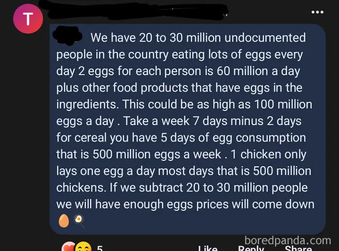 Maga Moron Solves The Price Of Eggs