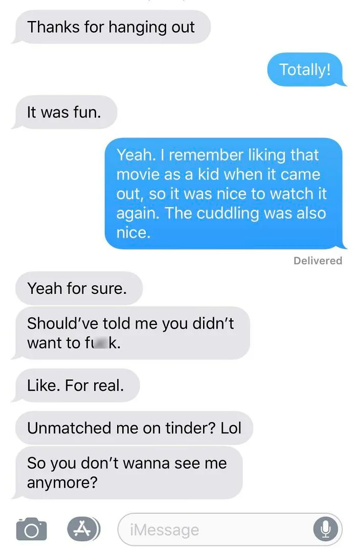 Passive Aggressive After I Wouldn’t Put Out On First Date