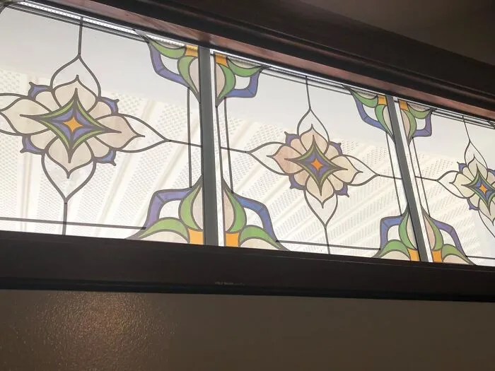 Slug Some Color And Hippie Vibes Into Your Rental With The <a Style="Display:inline;" Href="Https://Www.amazon.com/Inhome-Nh2415-Alden-Stained-Window/Dp/B07whv36xj?ie=utf8&linkcode=ll1&tag=bpapple-20&linkid=2e4b5a65ec85abc377236ed6cdc48ee0&language=en_us&ref_=as_li_ss_tl" Target="_blank"><span Style="Font: Inherit; Color: #d74b1f;"> Stained Glass Window Decal </Span> - A Far-Out Way To Upgrade Your Windows Without, You Know, Actually Upgrading Them
