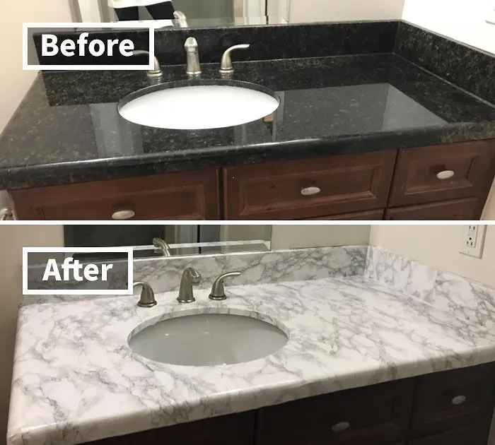 Fake It 'Til You Make It (Or Until Your Lease Is Up) With The <a Style="Display:inline;" Href="Https://Www.amazon.com/Dc-Fix-346-0306-Decorative-Self-Adhesive/Dp/B00504qxm0?ie=utf8&th=1&linkcode=ll1&tag=bpapple-20&linkid=390d6284cf0972ebccf0fa2ab3fec7c8&language=en_us&ref_=as_li_ss_tl" Target="_blank"><span Style="Font: Inherit; Color: #d74b1f;"> Grey Marble Countertop Adhesive </Span> - A Renter's Best Friend For A Luxe Look On A Budget!