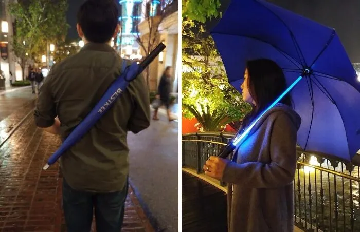 Unleash Your Inner Jedi With The <a Style="Display:inline;" Href="Https://Www.amazon.com/Lightsaber-Umbrella-Umbrellas-Changing-Bottom/Dp/B01czyo4u0?ie=utf8&linkcode=ll1&tag=bparmadillo-20&linkid=a085b1c9840f3ea28b776046254dcee7&language=en_us&ref_=as_li_ss_tl" Target="_blank"><span Style="Font: Inherit; Color: #d74b1f;"> Lightsaber Umbrella </Span>. This Epic Accessory Lights Up The Rainiest Of Days, Making You The Coolest Cat On The Block