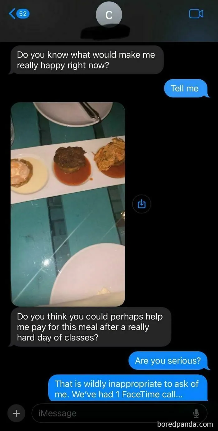 Speaking For Less Than 1 Day After Matching On Hinge, Have 1 Facetime Call. Asks For Money