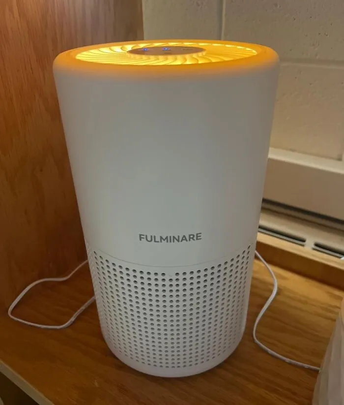 <a style="display:inline;" href="https://www.amazon.com/Purifiers-Bedroom-FULMINARE-Cleaner-Microns/dp/B0B4ZSKPNL?ie=UTF8&th=1&linkCode=ll1&tag=bpdeer-20&linkId=c5358cf3d44c0b218e107b5074a73fef&language=en_US&ref_=as_li_ss_tl " target="_blank"> "Keep an <span Style="Font:inherit;color:#d74b1f;"> air purifier </Span> on a WiFi plug and have it run when you're not using your office. It will keep the dust particles WAY down." - <span Style="Font:inherit;color:#808080"> Aromatic-Lead-3252 </Span>