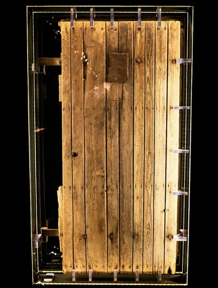 Last Surviving Wooden Door From The Gas Chambers At Auschwitz. For Millions Of Jews, It Was The Last Door They Ever Saw