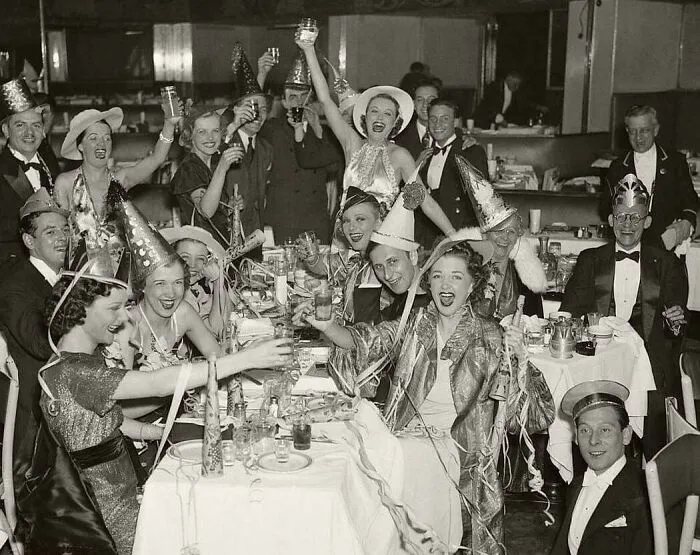 Fiesta de Nochevieja, años 30