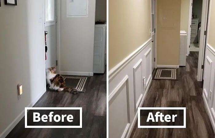 Channel Your Inner Joanna Gaines And Level Up Your Walls With A <a Style="Display:inline;" Href="Https://Www.amazon.com/Ekena-Millwork-Pnl20x20as-01-Ashford-Wainscot/Dp/B00rh5jehq?ie=utf8&th=1&linkcode=ll1&tag=bpstarfish-20&linkid=ff4a4ece5d6d6d8f60251f865dd7cb5a&language=en_us&ref_=as_li_ss_tl" Target="_blank"><span Style="Font: Inherit; Color: #d74b1f;"> Molded Classic Wainscot Wall Panel</Span> That's Like A Fancy Architectural Hug For Your Room
