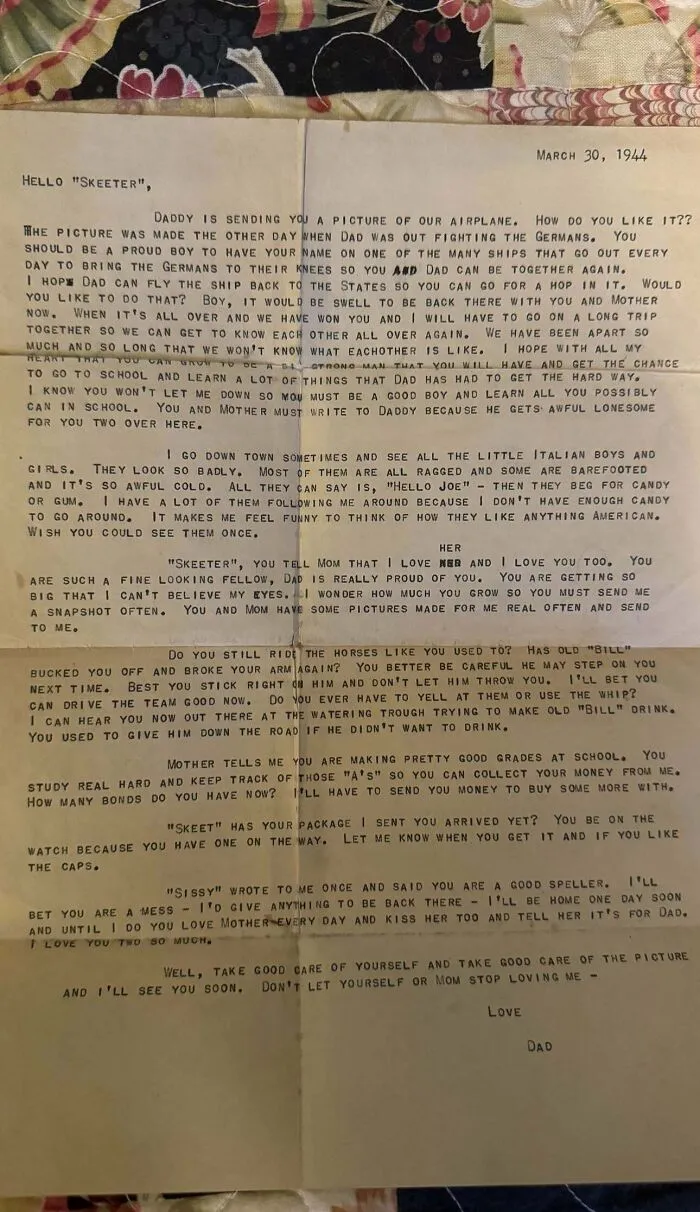 My Great Grandfather Wrote This Letter To My Grandfather. He Was K**led 8 Days Later