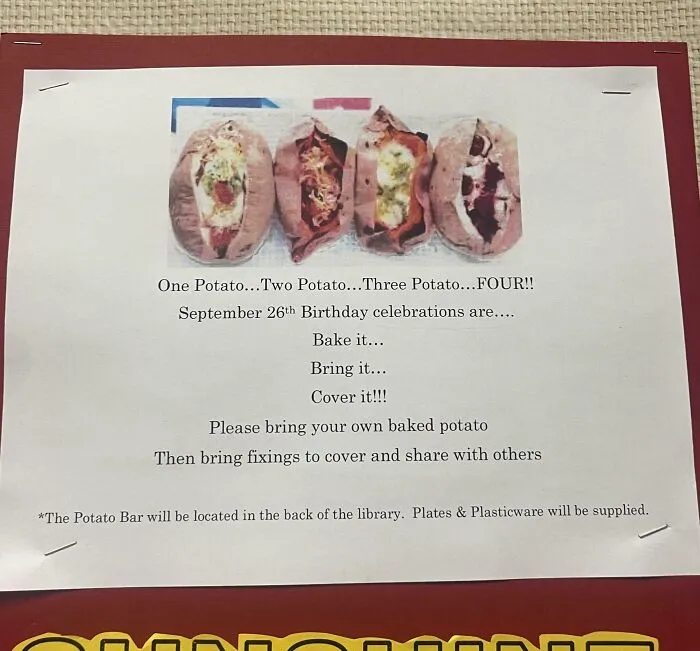 The Bring Your Own Potato Bar Hosted By My School For Teacher Appreciation