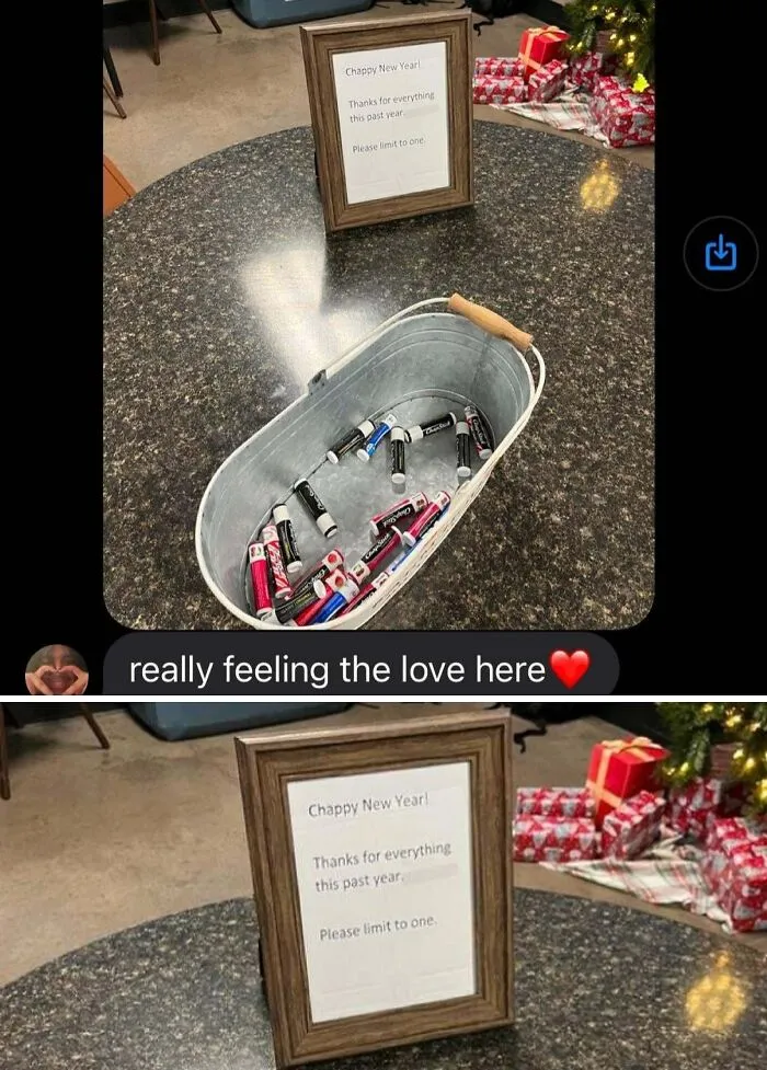 My Friend Got A “Gift” From Work. Chappy New Year