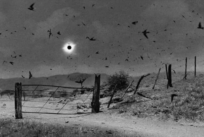 Foto de un eclipse solar total de 1991 tomada por Antonio Turok en México