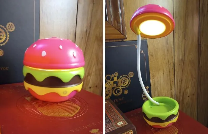 This <a Style="Display:inline;" Href="Https://Www.amazon.com/Rechargeable-Hamburger-Adjustable-Dimmable-Accessories/Dp/B0c99vwx1g?ie=utf8&th=1&linkcode=ll1&tag=bptiger-20&linkid=1ea2bf50f98fa1b0a6449b314b4b199b&language=en_us&ref_=as_li_ss_tl" Target="_blank"><span Style="Font: Inherit; Color: #d74b1f;"> Hamburger Desk Lamp</Span> Will Make You Crave Midnight Light And A Snack, But Like Mostly Light