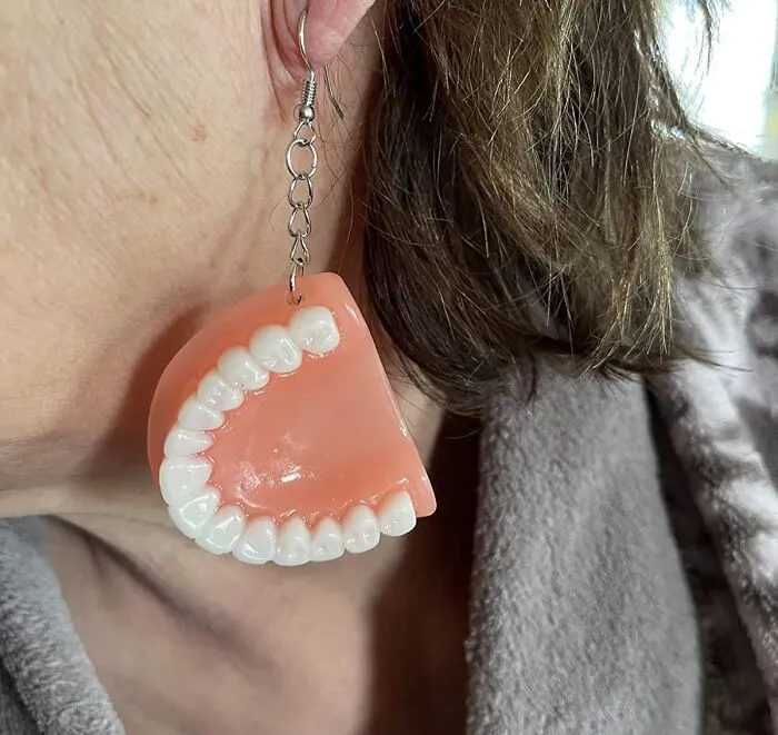 Grandma's Got Swag! Rock These <a Style="Display:inline;" Href="Https://Www.amazon.com/Gbahfy-Earrings-Hand-Made-Exaggerated-Festival/Dp/B08xzjpxsd?ie=utf8&linkcode=ll1&tag=bptiger-20&linkid=2a4ee2a58b09d1f3f7cca6a0c5128754&language=en_us&ref_=as_li_ss_tl" Target="_blank"><span Style="Font: Inherit; Color: #d74b1f;"> Denture Earrings </Span> For A Smile That's Off The Chain (And Out Of Your Mouth)