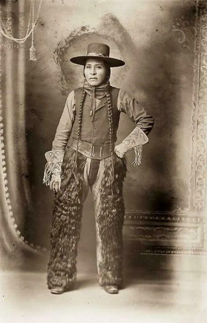 Benedicte Wrensted Photographed Captain Willie, From The Shoshone Bannock Tribe Of The Fort Hall Reservation, At Her Studio On Main Street In Pocatello, Idaho, Ca. 1900