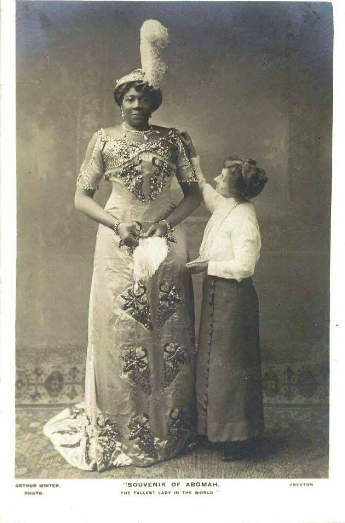 Ella Williams, Born In 1865 Worked On Her Adult Life As "Giant" For A Number Of Shows And Companies (Barnum One Of Them) In The Late 1890s