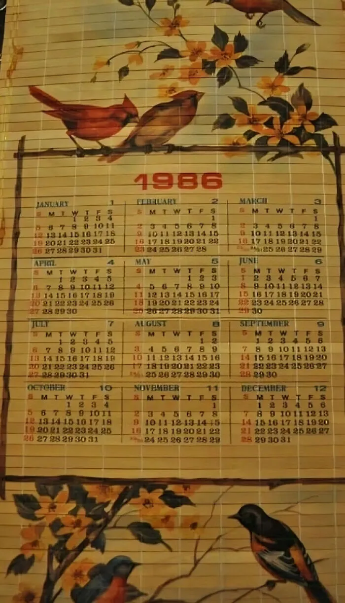 ¿Recordáis estos calendarios de madera? Mi madre los tenía