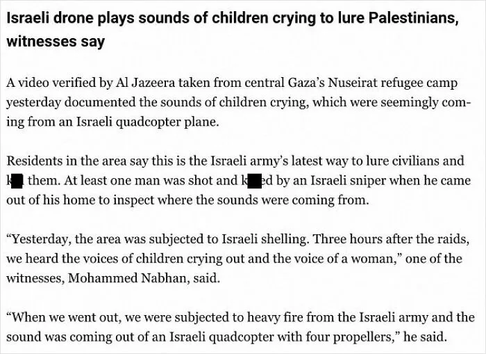 Drones Luring Civilians To Their Deaths