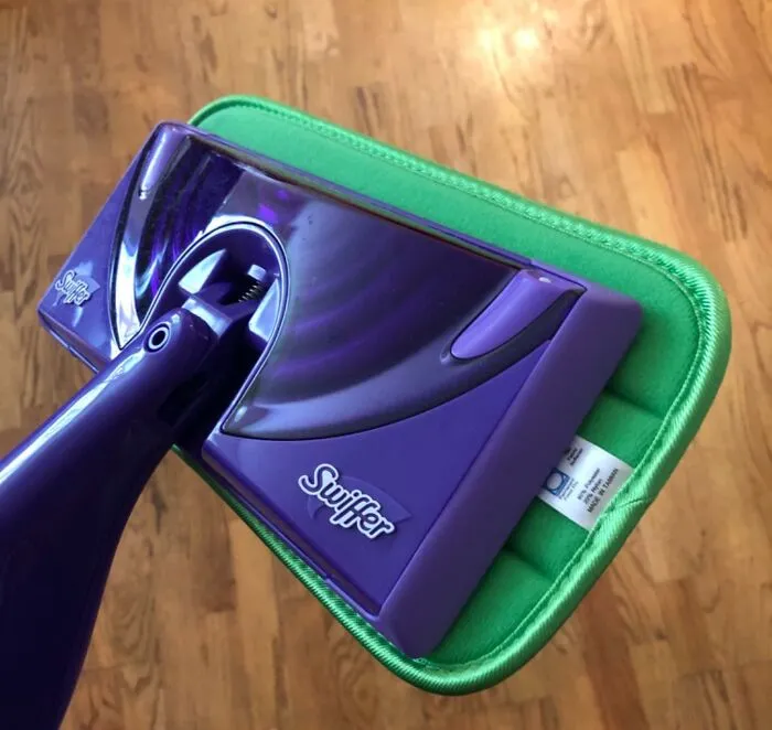 Dragging A Heavy Bucket Of Gray Water Around Your House Feels Like Medieval Torture So Switch To The <a Style="Display:inline;" Href="Https://Www.amazon.com/Swiffer-Hardwood-Mopping-Cleaner-Starter/Dp/B07yqdd94m?ie=utf8&linkcode=ll1&tag=bpwoodpecker-20&linkid=8732f31a2fecf6e60f48b4e37d12065c&language=en_us&ref_=as_li_ss_tl" Target="_blank">     <span Style="Font: Inherit; Color: #d74b1f;"> Swiffer Spray Mop </Span> To Target The Sticky Spots Without Turning Your Kitchen Into A Swimming Pool