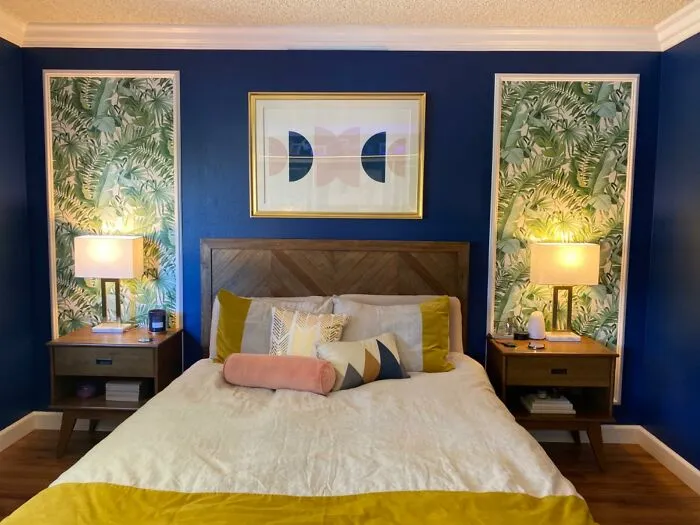 Level Up Your Pad With Some Seriously <a Style="Display:inline;" Href="Https://Www.amazon.com/Nuwallpaper-Nus3148-Blue-Stick-Wallpaper/Dp/B07rbmff65?ie=utf8&th=1&linkcode=ll1&tag=bpstarfish-20&linkid=039e3c95f49e9e5b83b374a89a7dc7f4&language=en_us&ref_=as_li_ss_tl" Target="_blank"><span Style="Font: Inherit; Color: #d74b1f;"> Bold Peel And Stick Wallpaper</Span> - Because Adulting Is Hard, But Decorating Doesn't Have To Be
