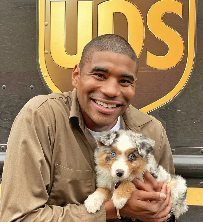 This UPS Driver's 21 New Photos With Pets Are The Dose Of Wholesome Content You Need
