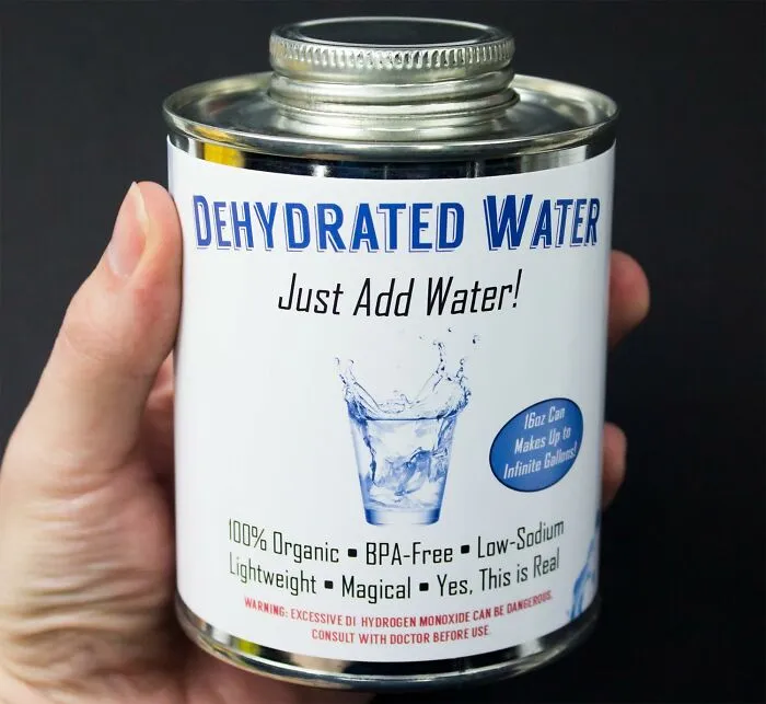For The Ultimate Hipster, We've Found The Most Meta Beverage Ever - <a Style="Display:inline;" Href="Https://Www.amazon.com/Witty-Dehydrated-Essential-Hilarious-Practical/Dp/B072l38sgt?crid=2h1xwkpvt3oxp&dib=eyj2ijoimsj9.du5rdugk-7n-Lbmls21b3hzq7dustxerqfpw0egmznffrpyut2o5n6e3rjyorcebjsp4cxqhxeesqylhus-Dxxhlwseeut_mefuanvpxy1scr-0odt36eafleqrbtvnwsidpmccmpkt22b_5euzkp6ei_fkqm5v25zhl7vfwrnzytsjrygr6pyofe1mzmfteuaeuyqujeu4zzvxzhy8aokufzjzu2ztrmw8suqwukvxubpgx35pj4k1rt5i7aklh4bx7xjnbrl-2-B8krq9h3r-Irdwpa8i5tt-Foo8eikptdepksbgwuvvvx59euliipmdhr2zg0kxax-Vtgpwieygbosavz6jvpni6qduenarzddpenakgxwrttljjjet4ofbpqcw8cfagpd3gtq-Lgh9oew_r4nz1gphjivyea2ani1q7ja6uudtmvndvykfs.hwufnv96nqgycuskxzk7k3pkqquvi4loadrgunn9hzc&dib_tag=se&keywords=weird+things&qid=1737715681&sprefix=weird+thing%2caps%2c281&sr=8-150&xpid=tgyiahwl_k9mr&linkcode=ll1&tag=bptiger-20&linkid=1a7b8faf11b8dd669923aa247c4a7611&language=en_us&ref_=as_li_ss_tl" Target="_blank"><span Style="Font: Inherit; Color: #d74b1f;"> Dehydrated Water </Span>, Because You Clearly Need To Rehydrate Your Sense Of Humor