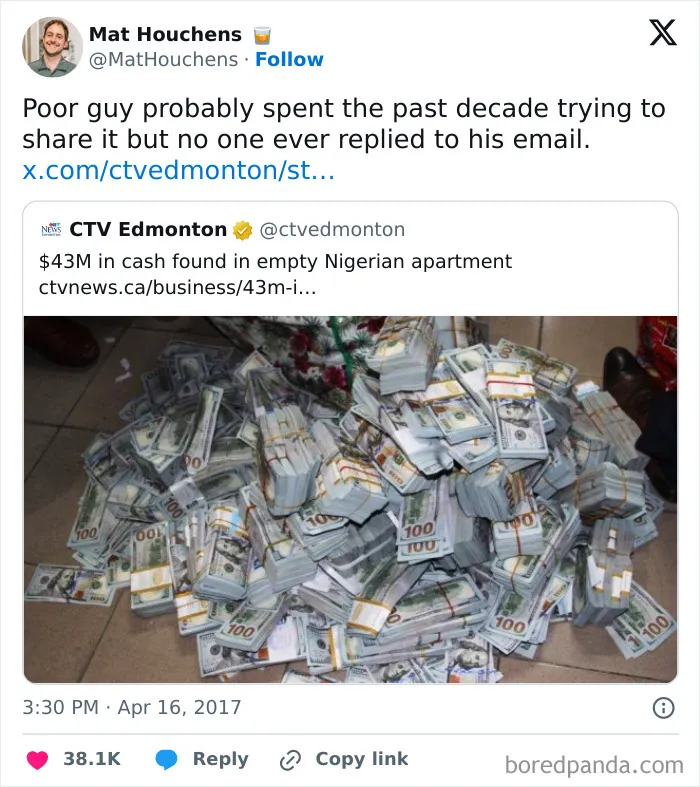 Thanks, I Hate This Surprise Twist On The Nigerian Scam Meme
