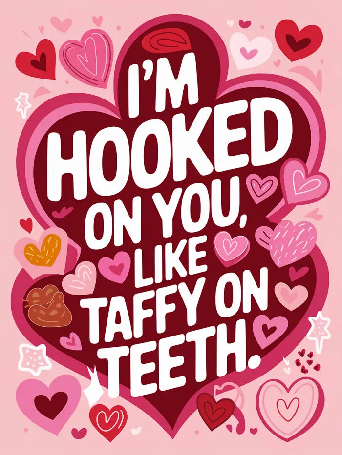I’m Hooked On You Like Taffy On Teeth