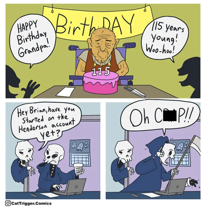 23 “Cat Trigger” Comics Full Of Sharp Humor And Unexpected Endings, Created By This Artist (New Pics)