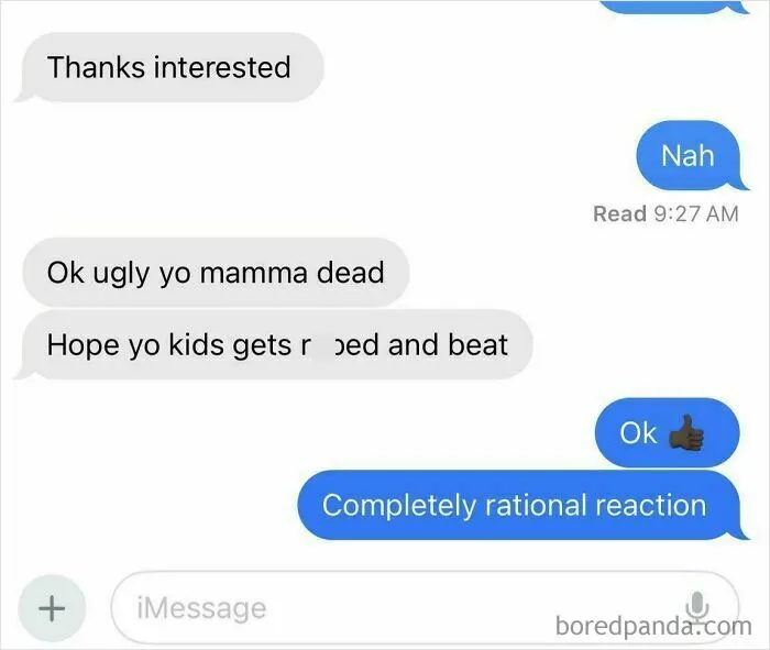 This Reaction To Not Giving Her Money For Nudes