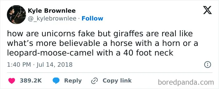 Thanks, I Hate How Giraffes Are Stranger Than Unicorns