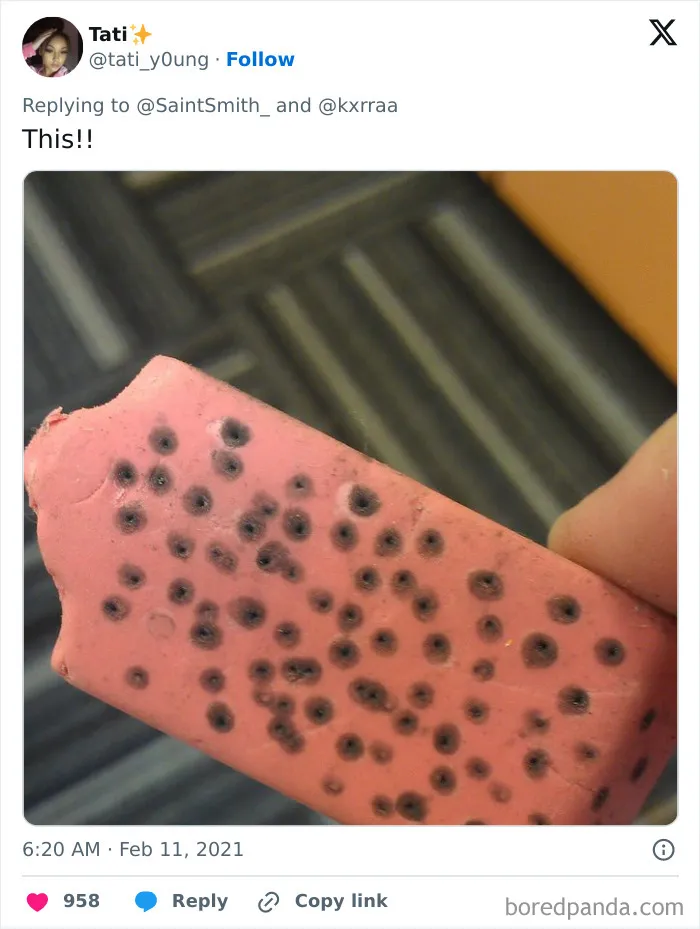 Stabbing Your Eraser When Bored