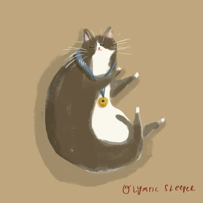 30 Whimsical Illustrations That Focus On Cats And Everyday Life, By Jamie Shelman