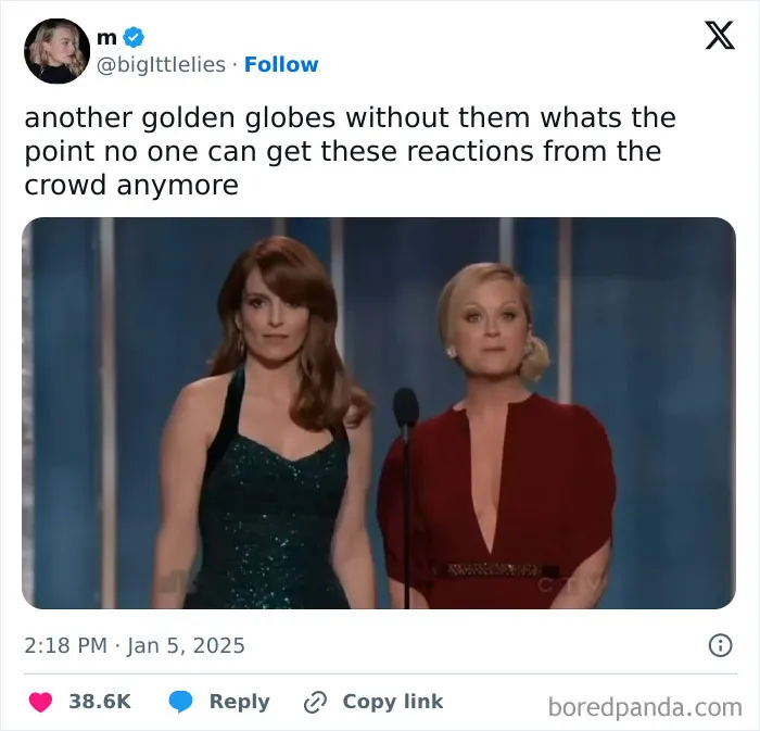 30 Hilarious Reactions People Shared After Watching The 2025 Golden Globes