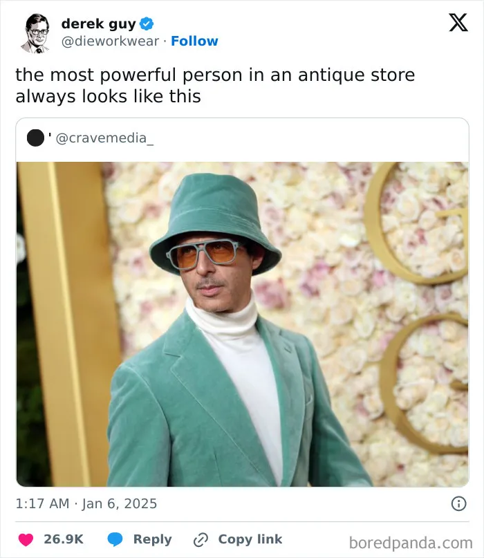 30 Hilarious Reactions People Shared After Watching The 2025 Golden Globes