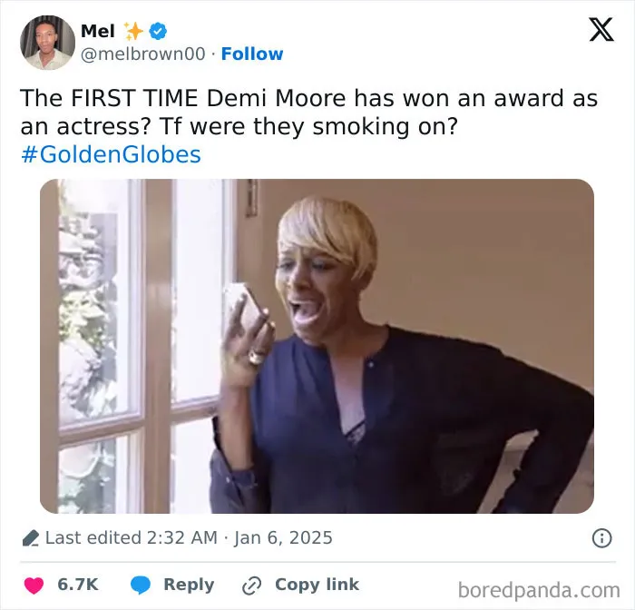 30 Hilarious Reactions People Shared After Watching The 2025 Golden Globes