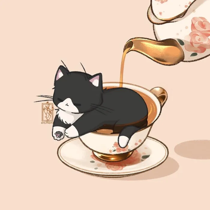 "Cat’s Tea Cup"