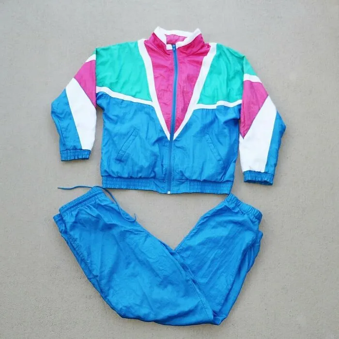 Early-Mid '90s Windbreaker/Tracksuit: Just A Reminder That We All Wore These And We Thought They Looked Good. I Can Still Hear The Swoosh/Swish