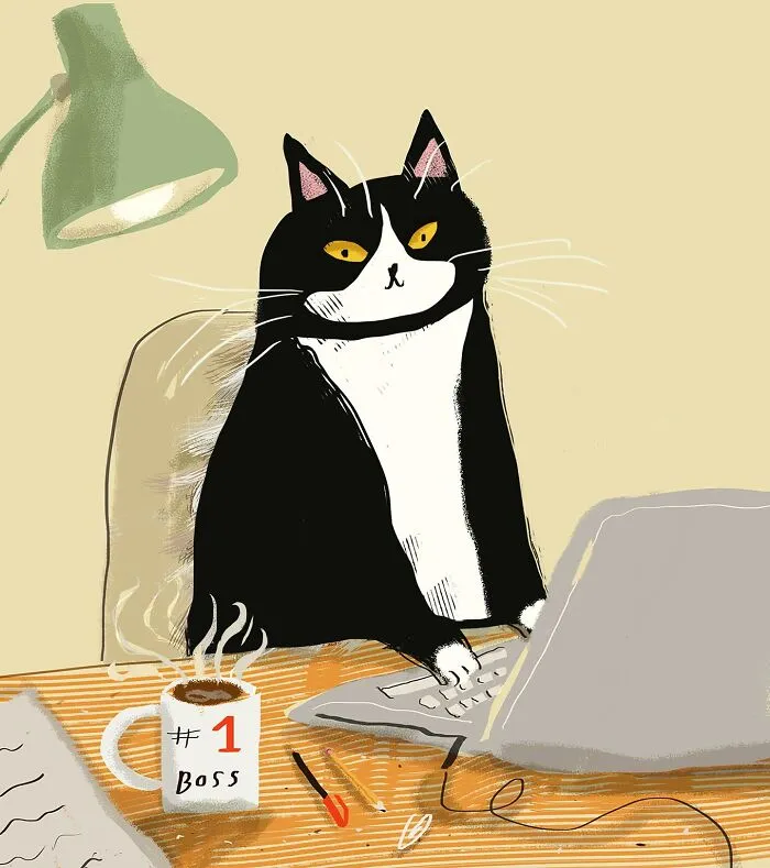 30 Whimsical Illustrations That Focus On Cats And Everyday Life, By Jamie Shelman